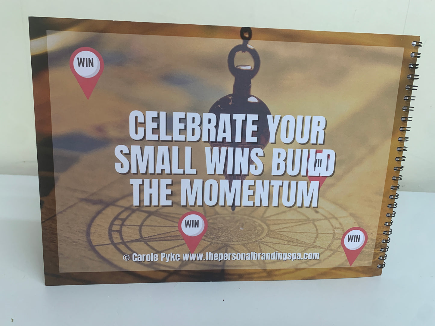 Back cover reinforcing the message: Celebrate your small wins Build the momentum